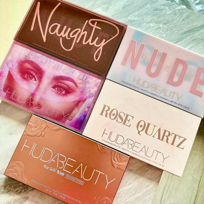 ✨DND現貨✨Huda Beauty Naughty/New Nude /Mercury/Rose Quartz 眼影盤
