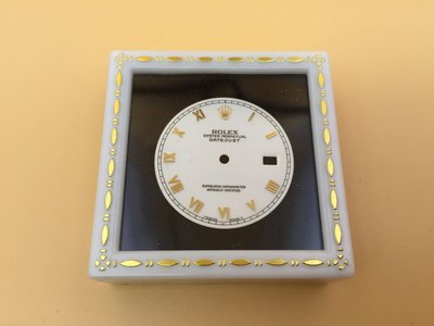 ROLEX 原裝白瓷金字中羅馬面盤 date just(16013,16233,116233)36mm半金錶款適用