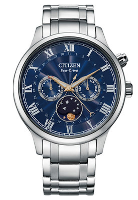 【威哥本舖】星辰CITIZEN全新原廠貨 AP1050-81L 藍寶石鏡面 光動能月相錶