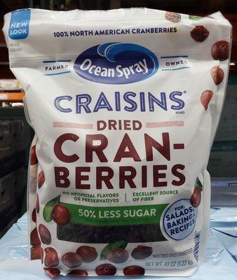 【小如的店】COSTCO好市多代購~CRAISINS 優鮮沛 蔓越莓乾-減少砂糖配方(每包1221g) 111533