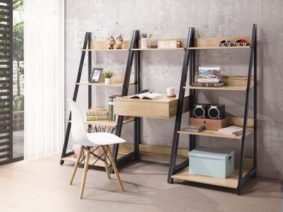 loft工業風書架個性創意歐式復古簡约現代鐵腳書櫃