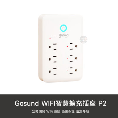 【1號店通訊】小米有品 Gosund WIFI 酷客 智能 擴充 插座 P2 臺灣版 壁插 USB 【C08011】
