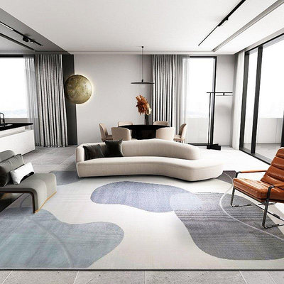 【熱賣精選】現代簡約客廳地毯北歐沙發茶幾墊地毯輕奢高級極簡幾何臥室床邊毯