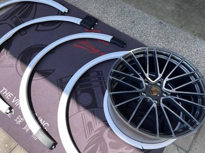 PORSCHE Cayenne Coupe新車升級21吋台製鍛造RS SPYDER鋁圈+認證倍耐力輪胎+原廠同色加寬輪弧