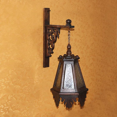 星星館 泰國創意實木雕刻裝飾吊燈 東南亞風格客廳樓梯燈具 會所酒店燈飾LJ