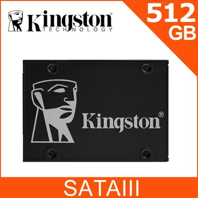 Kingston KC600 512GB 固態硬碟2.5吋*_2.5" 轉3.5" SSD轉接架*3_音源線*1