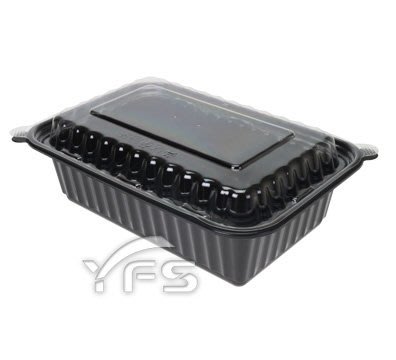 8322方型餐盒(750ml)-OPS蓋 (年菜盒/肋排/肉/熱炒/海鮮/油飯/塑膠餐盒/免洗餐盒)