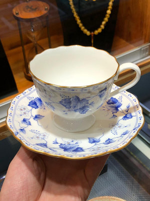 日本回流瓷器鳴海咖啡杯 Narumi紅茶杯 鎏金骨瓷茶具全