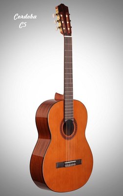 [魔立樂器] 美國Cordoba C5古典吉他 加拿大紅杉面單板 音色很優喔 附原廠厚袋 木頭踏板