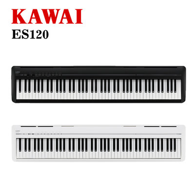 小叮噹的店 - KAWAI ES120 88鍵 便攜式 電鋼琴 無琴蓋 單主機 數位鋼琴