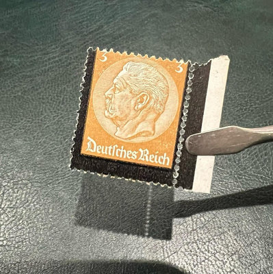 德國 德三郵票 1934年興登堡逝世紀念 變體一枚 郵票  明信片 紀念票【錢幣收藏】5345
