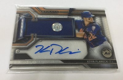 波士頓紅襪隊 2016 Topps Strata KEVIN PLAWECKI 球衣簽名卡