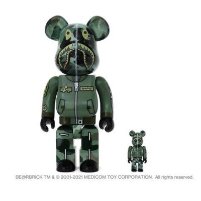 【日貨代購CITY】 BAPE ALPHA BE@RBRICK 100% 400% SET 庫