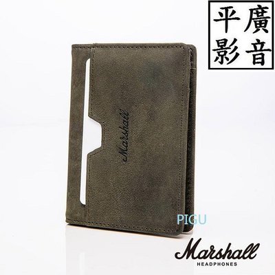 [ 平廣 ] 送袋 Marshall Suedehead 皮夾 麂皮俐落直式皮夾 卡包 錢包 內層收卡片鈔票
