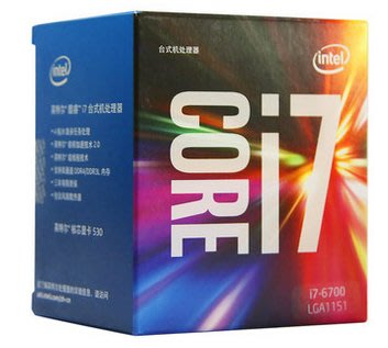 Intel/英特爾 i7 6700 酷睿第6代 4核盒裝i7 cpu