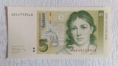 德國紙幣 德國馬克 5馬克
