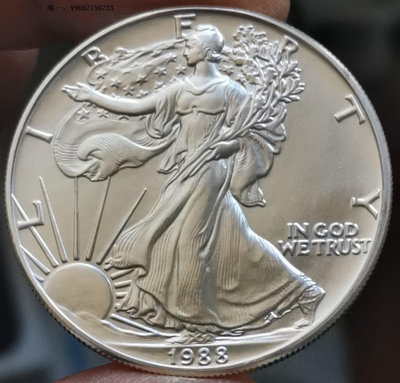 銀幣H25--1988年美國行走女神投資盎司銀1元銀幣