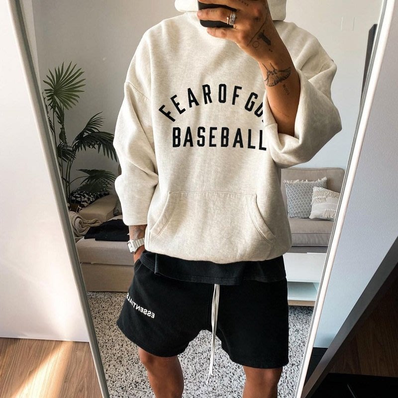 潮牌kin-FEAR OF GOD FOG 7TH BASEBALL HOODIE 第七季主線