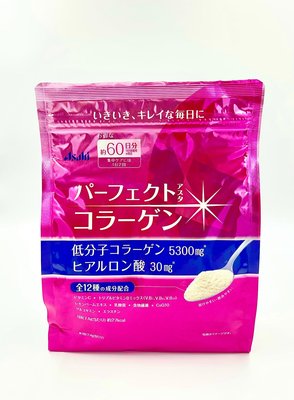 ［yuki嘟代購小舖］日本Asahi朝日低分子膠原蛋白粉添加玻尿酸Q10.桃粉60天補充包