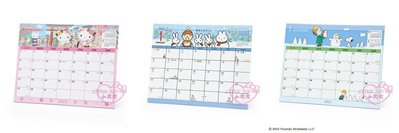 ♥小花花日本精品♥Hello Kitty 史努比 大寶 2023年曆 三麗鷗 2023年 桌上型月曆 年曆 桌曆~3