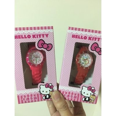 《全新》日本機芯 卡通 三麗鷗 凱蒂貓 HELLO KITTY 兒童錶 童錶 手錶 矽膠錶帶