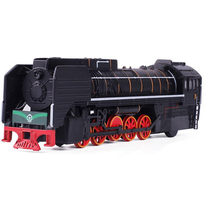 古典火車模煤氣機車合金車模蒸汽機車模型兒童玩具汽車模型