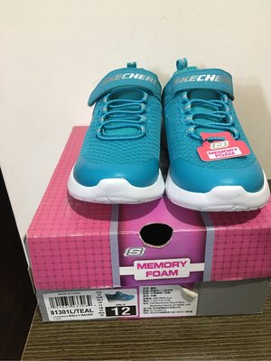 Skechers 童鞋 運動鞋 女童 慢跑鞋球鞋 全新正品 尺寸18號 藍色