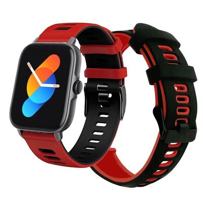 【Havit 海威特】M9024 智慧手錶 錶帶 硅膠 雙色 拼色 腕帶 Havit m9024手錶錶帶 腕帶 手鏈