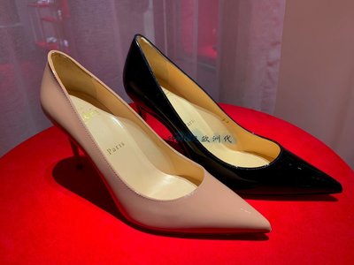 代購Christian Louboutin/CL經典紅底高跟鞋漆皮尖頭女士細跟單鞋