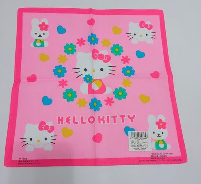 **六六挖寶趣** Hello Kitty – 三麗鷗 小方巾 (全新)