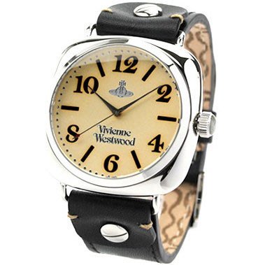 Vivienne Westwood 手錶 大三針 皮革 錶帶 軍錶風 飛行員 男錶 上班族 生日 禮物 VV061SLBK