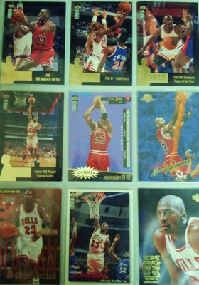 1995 1996 UPPER D.E.C.K  NBA 職業籃球 芝加哥公牛隊 麥克喬丹九張Michael Jordan