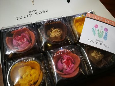 送禮新選擇🌷tokyo tulip rose 鬱金香玫瑰花朵 手工餅乾 6入盒裝  日本伴手禮