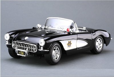 1957 雪佛蘭 Corvette 警車 黑色 FF4431380 1:18 合金車 預購 阿米格Amigo