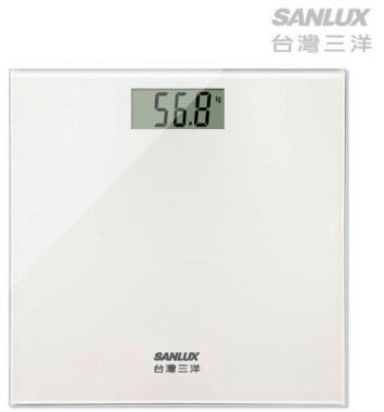 【通訊達人】台灣三洋SANLUX數位體重計 SYES-301_白色款