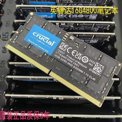 記憶體三星原廠DDR5 5600 16g 32g筆電內存16g4800原裝英睿達ddr5內存