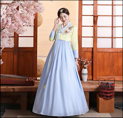 ~~Miss Goddess~~   新款高檔女款韓服朝鮮族舞蹈服韓國傳統少數民族古裝宮廷演出服