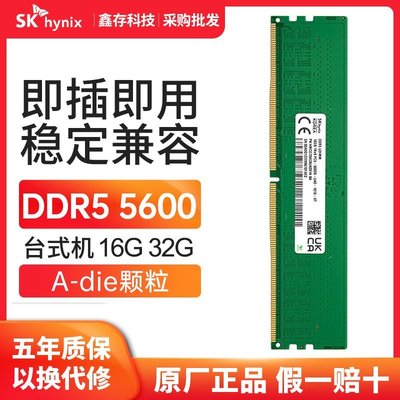 熱銷 【全新】海力士DDR5臺式機內存條 16G 32g 5600 SK-hynix原廠正品全店