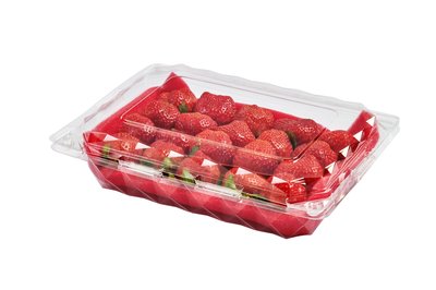 含稅500個/箱【SP04005-1A 自扣式鑽石水果盒】櫻桃盒 甜點盒 草莓盒 番茄盒 塑膠冷食盒 透明沙拉盒 透氣盒