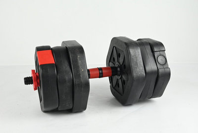 《玖隆蕭松和 挖寶網U》B倉 可調式 啞鈴 舉重 健身器材 運動用品 重約 12.6kg (07918)