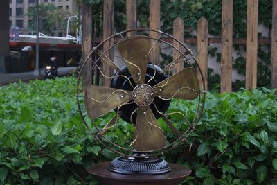 1901年 美國 General Electric 奇異  GE Pancake 12” 風扇 古董電風扇
