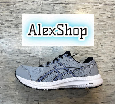 艾力克斯 ASICS GEL-CONTEND 8 (4E寬楦) 男 1011B493-020 灰藍 慢跑鞋全7