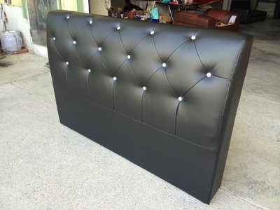 【N D Furniture】 台南在地家具-質感菱格水鑽床頭片6尺(黑、咖兩色）ND