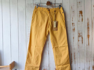 Marlboro Classics MCS 全新品萬寶路經典羅馬尼亞製黃色限量頂級棉春夏休閒褲W31 L34(1109)