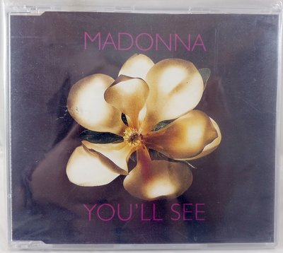 絕版收藏品【Madonna瑪丹娜 You'll See】單曲CD，免運費！下單前請先問存貨喔！