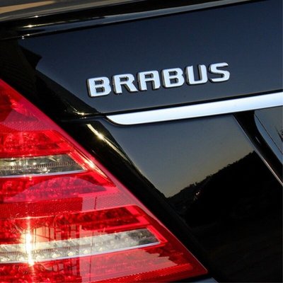 Benz 賓士 E class W210 W211 W212 W213 “ BRABUS ” 電鍍銀字貼 鍍鉻字體原廠型