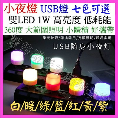 【購生活】 迷你USB燈 LED小燈泡 1W 2LED燈 LED燈 LED手電筒 USB燈 小夜燈 檯燈 閱讀燈 床頭燈