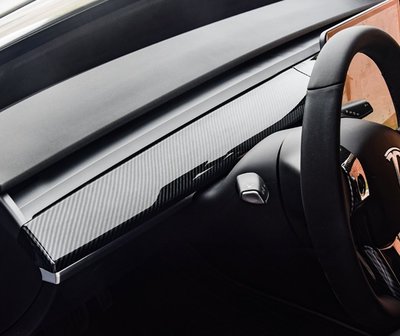 特斯拉 Tesla Model 3 Model3 中控飾條 中控台飾條 儀表飾條 儀表板飾條 碳纖維紋