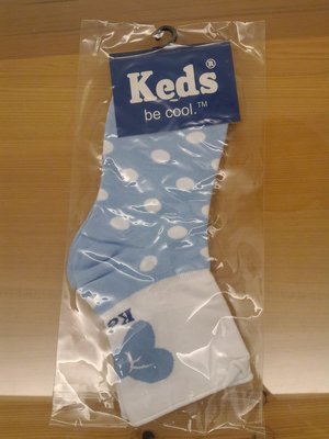 全新 Keds 藍色點點 短襪 MIT 台灣製造 22-24cm