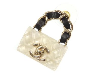 Chanel 包包耳環, 3cm x 2cm
